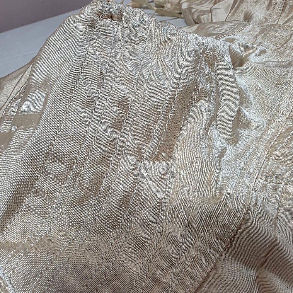 Vintage early 1900s satin corset